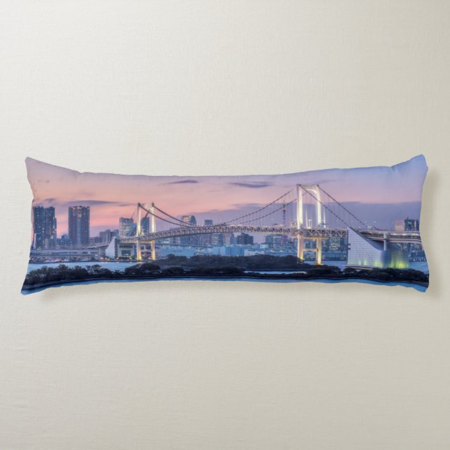 Rainbow Bridge at twilight Body Cushion (Front)