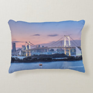 Rainbow Bridge at twilight Decorative Cushion