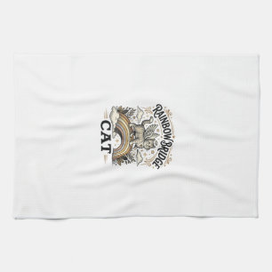 Rainbow Bridge Cat Cat Memorial Rainbow Bridge Vin Tea Towel