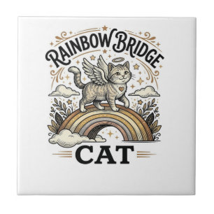 Rainbow Bridge Cat Cat Memorial Rainbow Bridge Vin Tile