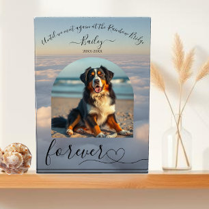 Rainbow Bridge-Clouds Pet Memorial Photo Block