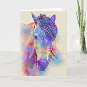 Rainbow Bridge for Horses Sympathy Card