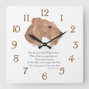 Rainbow Bridge Keepsake Square Wall Clock