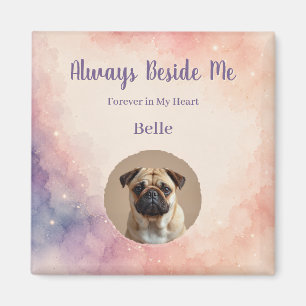 Rainbow Bridge Memorial Photo Magnet Watercolor
