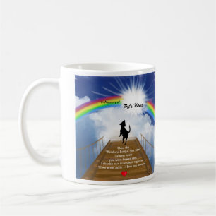 Rainbow Bridge Memorial Poem for Dogs Coffee Mug