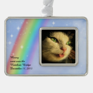 Rainbow Bridge Ornament with your photo & text
