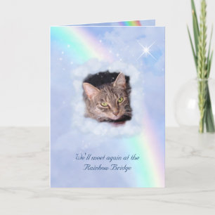 Rainbow Bridge Pet Loss (customisable) Card