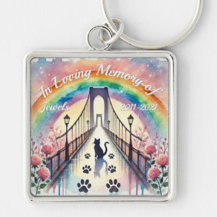 Rainbow Bridge Pet Loss Memory Petal Press Co  Key Ring