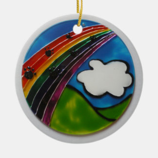 Rainbow Bridge Pet Memorial Ceramic Tree Decoration