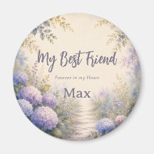 Rainbow Bridge Pet Memorial Magnet | Watercolor