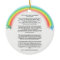 Rainbow bridge pet memorial photo Ornament