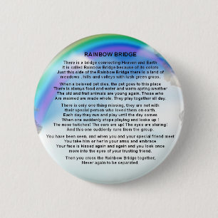 Rainbow Bridge Poem 6 Cm Round Badge