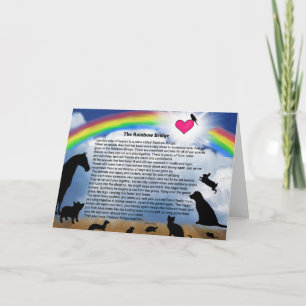 Rainbow Bridge Poem Card