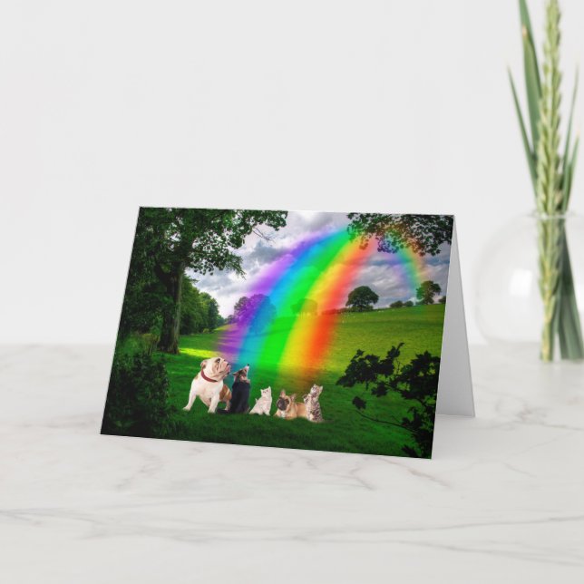 Rainbow Bridge Poem Card (Front)