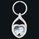 Rainbow Bridge Poem for Pigs Key Ring<br><div class="desc">Losing a pig is never easy... ... .. it"s like losing your best friend and a member of your family. Many BELIEVE when their beloved pig dies they cross over the Rainbow Bridge. Angel artist and pet lover, Angelina LaFera, illustrated this heartfelt tribute and wrote this memorial poem to honour...</div>