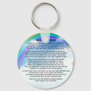 Rainbow Bridge Poem Key Ring