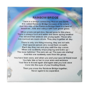 Rainbow Bridge Poem Tile