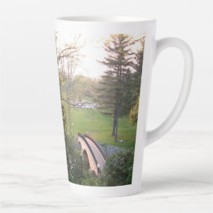Rainbow Bridge Sunset at Grove City College Latte Mug