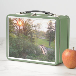 Rainbow Bridge Sunset at Grove City College Metal Lunch Box