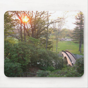 Rainbow Bridge Sunset at Grove City College Mouse Mat