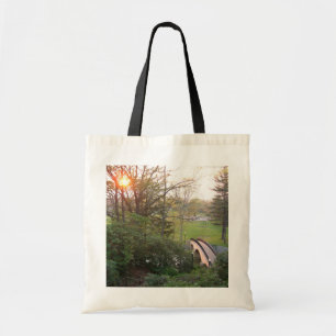 Rainbow Bridge Sunset at Grove City College Tote Bag