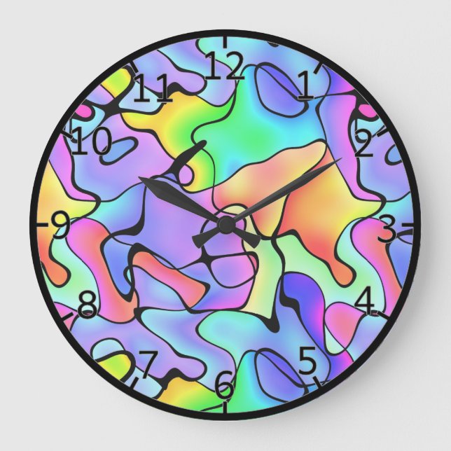 Rainbow Bright Art Large Clock (Front)