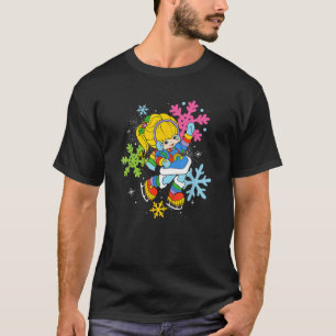 Rainbow Brite Christmas Colorful Snowflakes Portra T-Shirt
