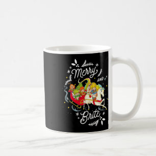 Rainbow Brite Christmas Merry And Brite Sleigh Rid Coffee Mug