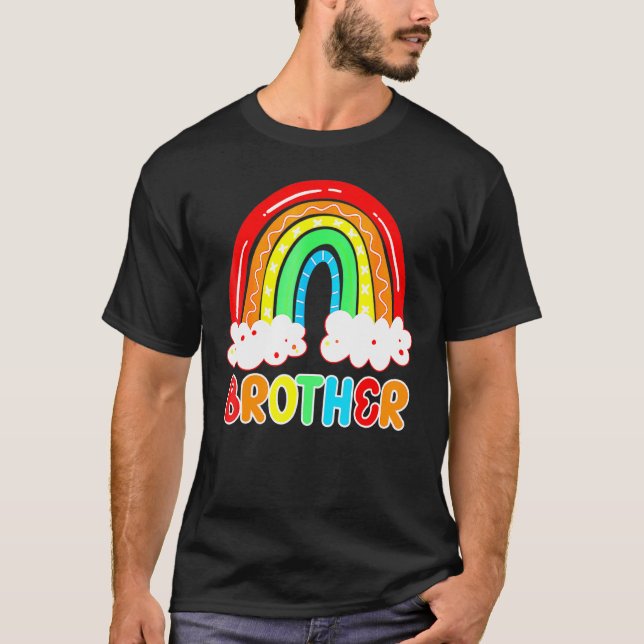Rainbow Brother Happy Last Day Of School T-Shirt (Front)