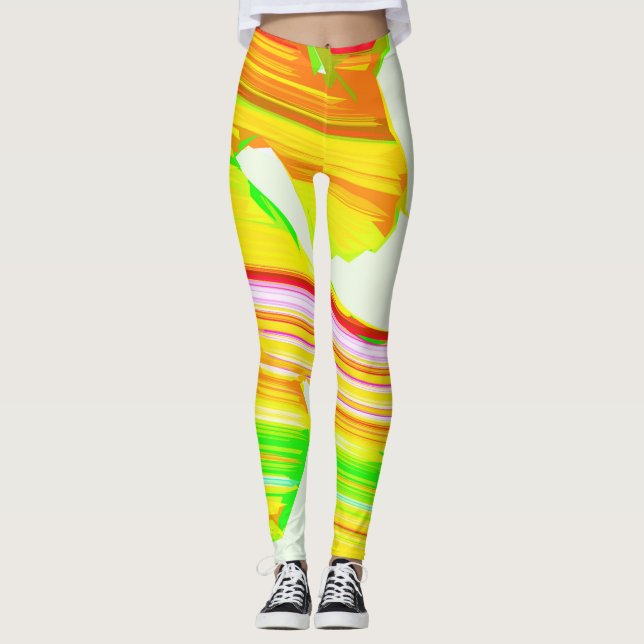 Rainbow brush leggings (Front)
