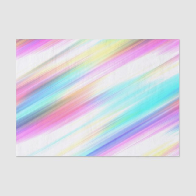 Rainbow Brush Strokes Tissue Paper (Front)