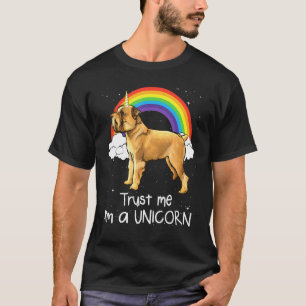 Rainbow Brussels Griffon Trust Me Im A Unicorn Dog T-Shirt