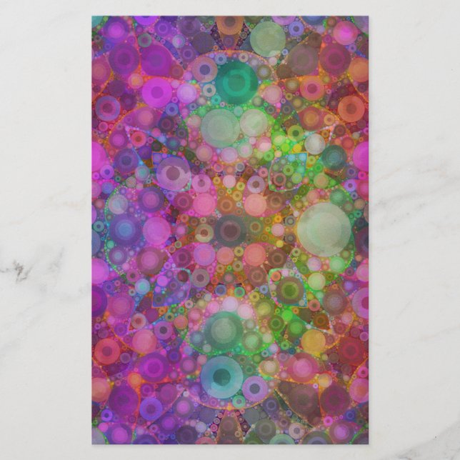 Rainbow Bubble Abstract (Front)