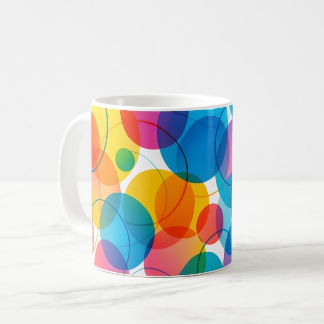 Rainbow Bubble Coffee Mug (Front Left)