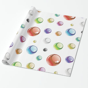 Rainbow Bubble Pattern Wrapping Paper