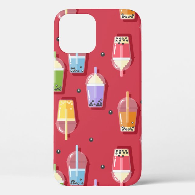 rainbow bubble teas pink Case-Mate iPhone case (Back)