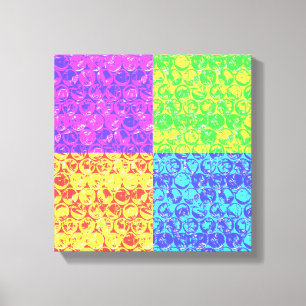 Rainbow bubble wrap pop art canvas print