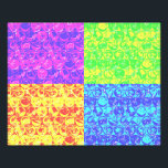 Rainbow bubble wrap pop art photo print<br><div class="desc">Pop art bubble wrap pattern in rainbow colors</div>