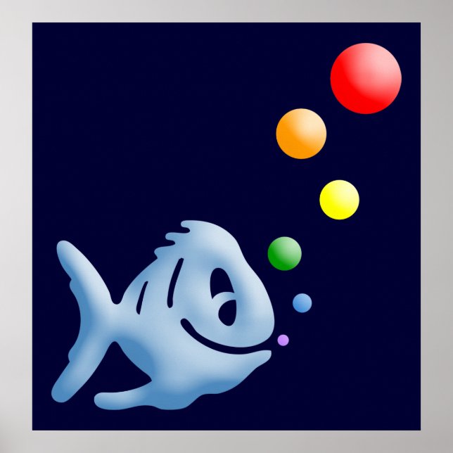 rainbow bubblefish poster (Front)