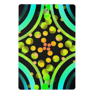 Rainbow Bubbles Colour Field Bright Beautiful Mini Clipboard