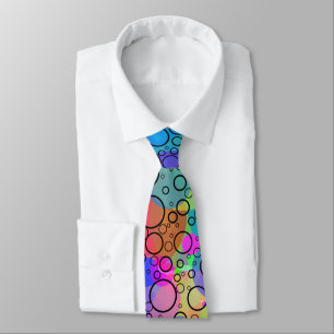 Rainbow Bubbles II  Tie