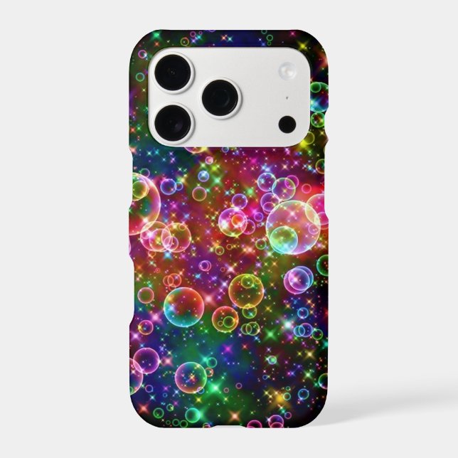Rainbow Bubbles iPhone / iPad case (Back)