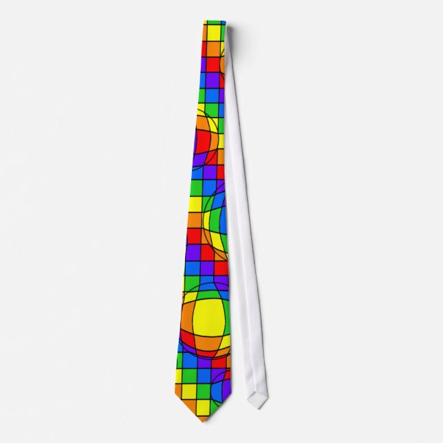 Rainbow Bubbles Tie (Front)