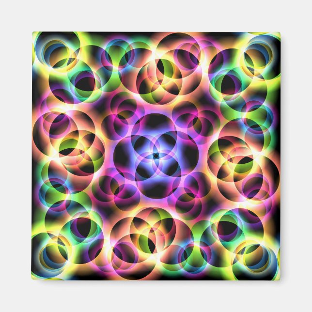 Rainbow Bubbles Two Magnet (Front)