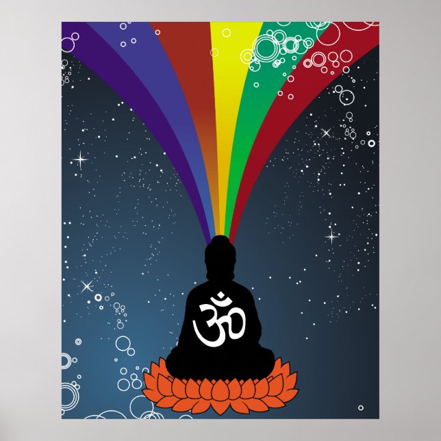 Rainbow Buddha Poster (Front)