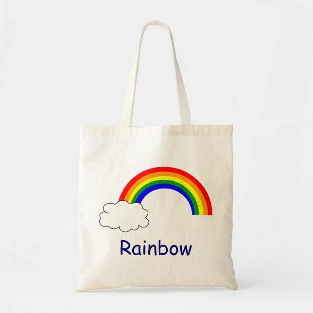 Rainbow Budget Tote Bag (Front)
