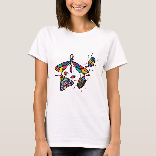 Rainbow bugs! T-Shirt (Front)