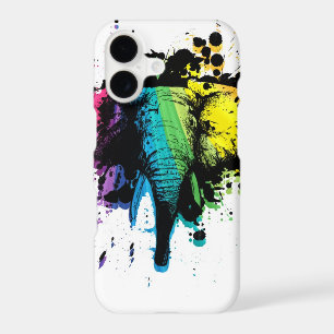 Rainbow Bull Elephant Abstract Design