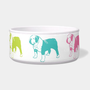 Rainbow Bulldog bowl