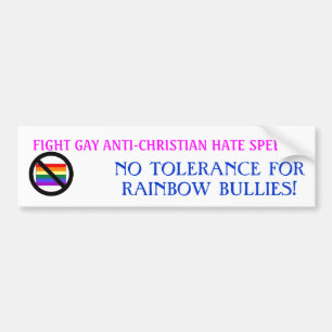 RAINBOW BULLIES BUMPER STICKER